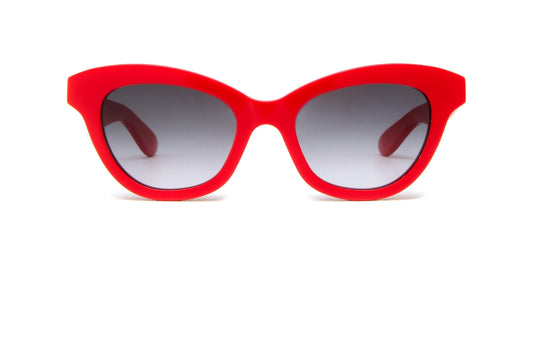 ALEXANDER MCQUEEN AM0391S 3 CAT EYE / RED