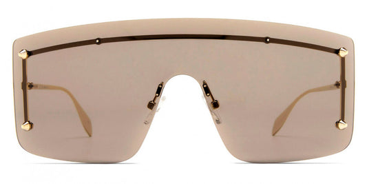 ALEXANDER MCQUEEN AM0412S 2 MASK / GOLD