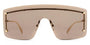 ALEXANDER MCQUEEN AM0412S 2 MASK / GOLD