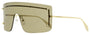 ALEXANDER MCQUEEN AM0412S 2 MASK / GOLD