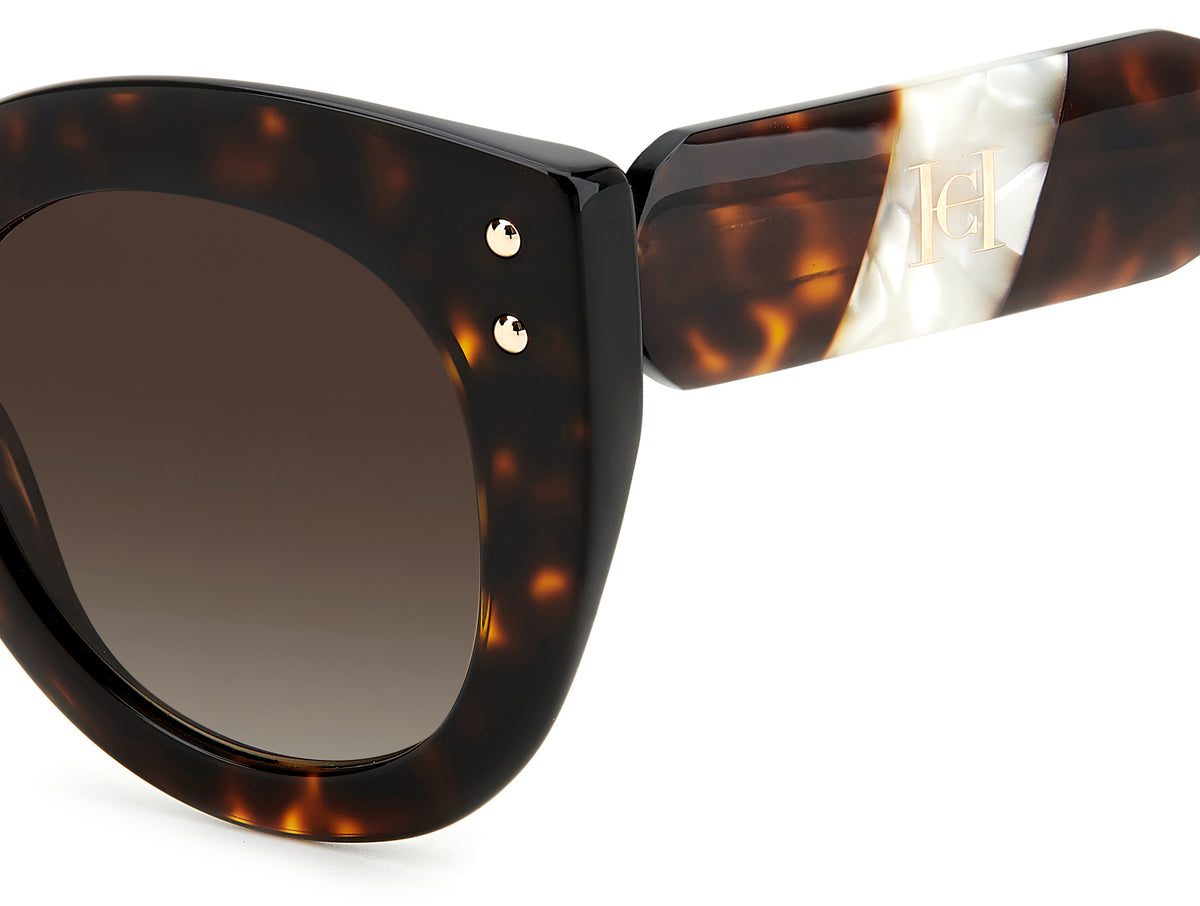 CAROLINA HERRERA HER 0127/S C9KHA CAT EYE / HAVANA