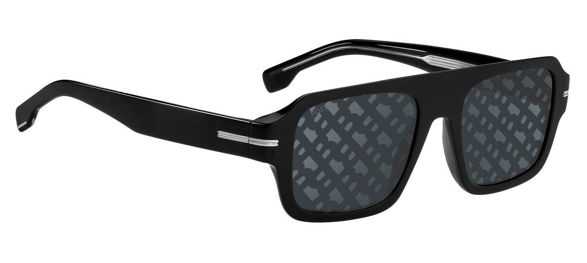 HUGO BOSS 1595/S 807MD FLAT TOP / BLACK