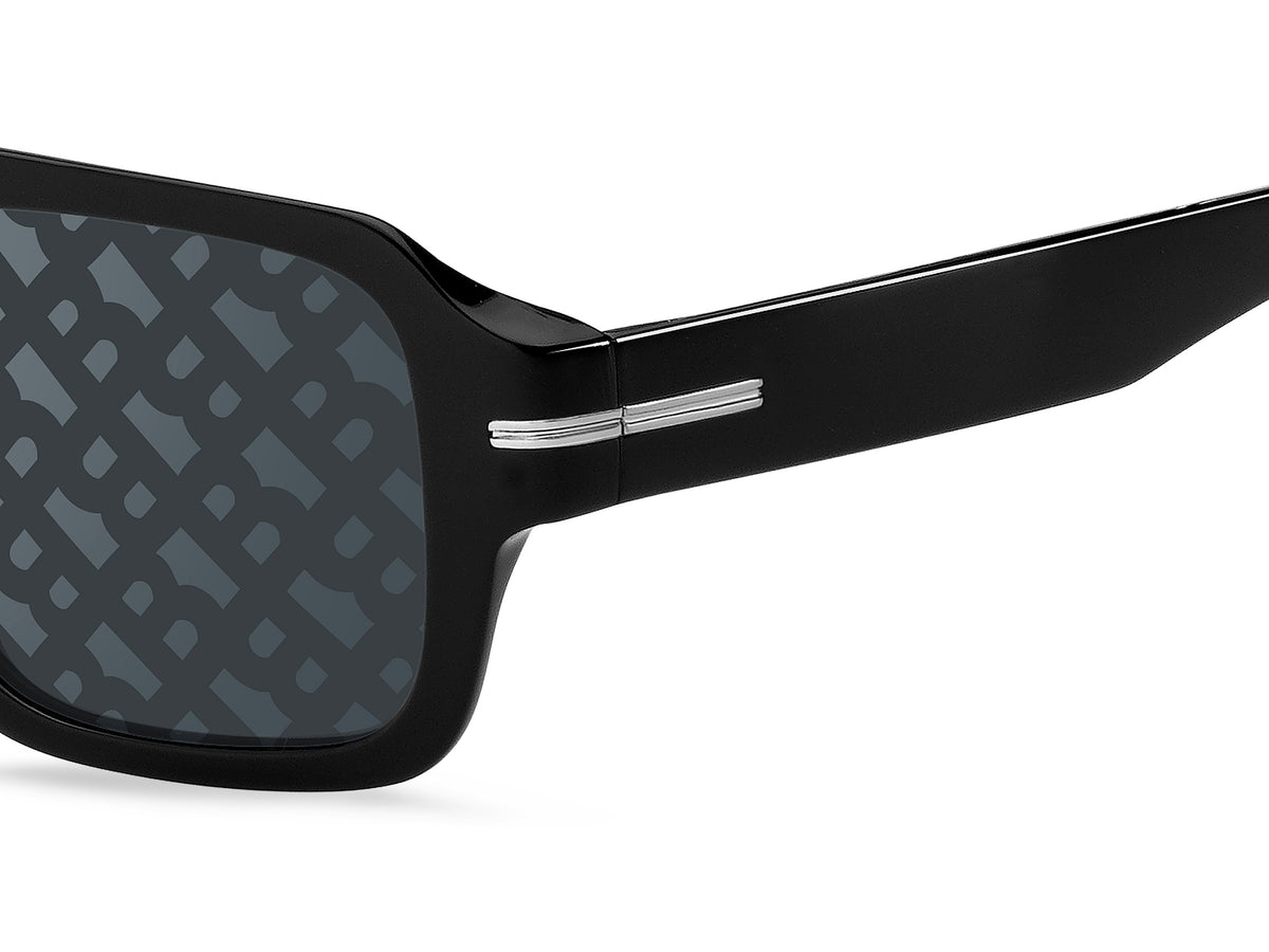 HUGO BOSS 1595/S 807MD FLAT TOP / BLACK