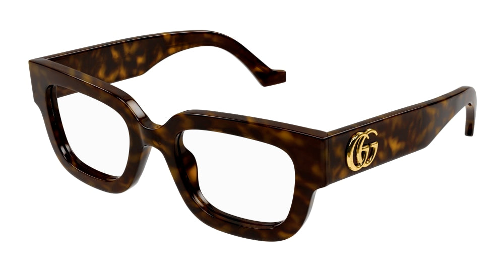 GUCCI GG1548O 5 RECTANGULAR / HAVANA