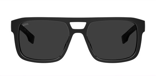 HUGO BOSS 1648/S 807IR RECTANGULAR / BLACK