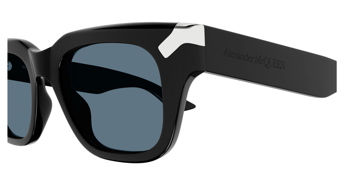 ALEXANDER MCQUEEN AM0439S 2 RECTANGULAR / BLACK