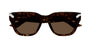 ALEXANDER MCQUEEN AM0439S 3 RECTANGULAR / HAVANA