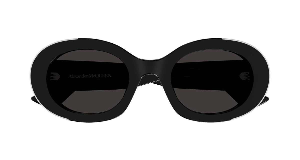 ALEXANDER MCQUEEN AM0445S 1 OVAL / BLACK