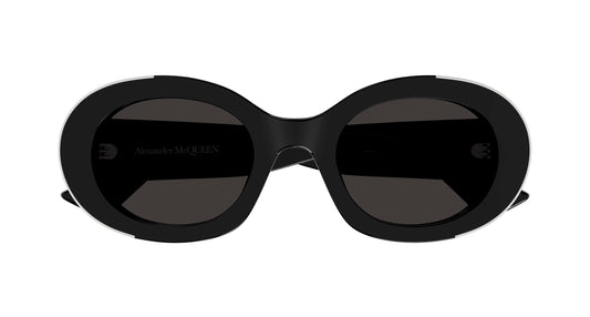 ALEXANDER MCQUEEN AM0445S 1 OVAL / BLACK