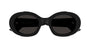 ALEXANDER MCQUEEN AM0445S 1 OVAL / BLACK