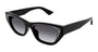 ALEXANDER MCQUEEN AM0465S 1 CAT EYE / BLACK