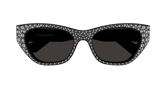ALEXANDER MCQUEEN AM0465S 2 CAT EYE / BLACK