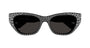 ALEXANDER MCQUEEN AM0465S 2 CAT EYE / BLACK