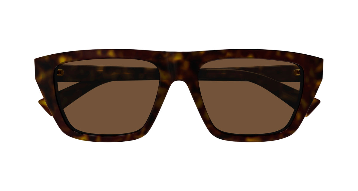 BOTTEGA VENETA BV1291S 2 RECTANGULAR / HAVANA