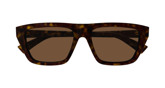 BOTTEGA VENETA BV1291S 2 RECTANGULAR / HAVANA
