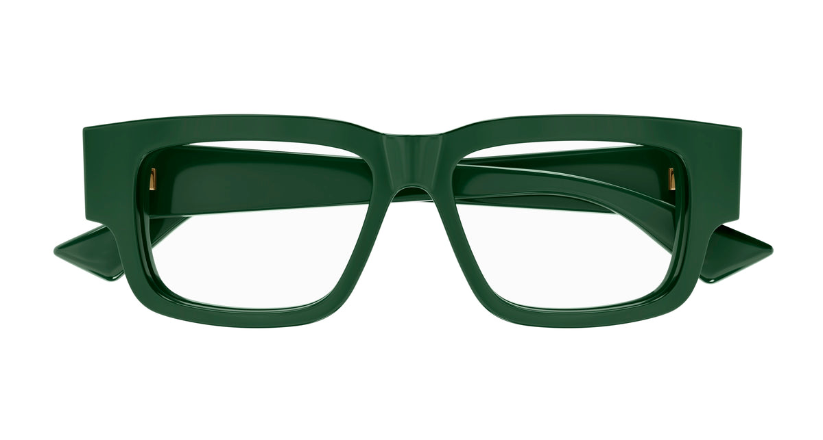 BOTTEGA VENETA BV1280O 3 RECTANGULAR / GREEN