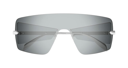 ALEXANDER MCQUEEN AM0460S 2 MASK / SILVER