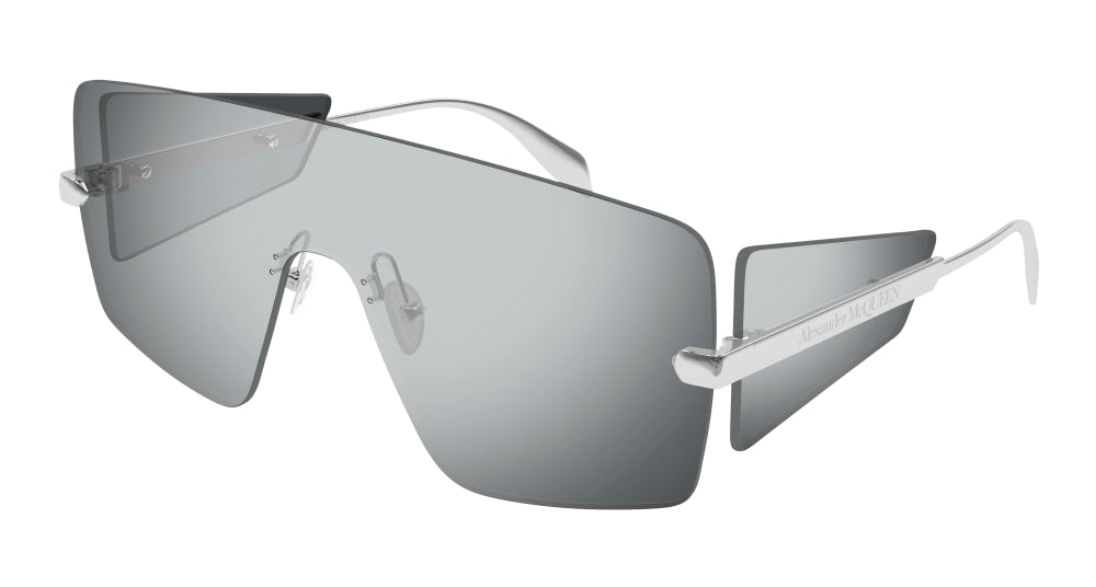 ALEXANDER MCQUEEN AM0460S 2 MASK / SILVER