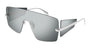 ALEXANDER MCQUEEN AM0460S 2 MASK / SILVER