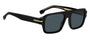 HUGO BOSS 1595/S 807 RECTANGULAR / BLACK