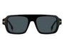 HUGO BOSS 1595/S 807 RECTANGULAR / BLACK