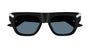 ALEXANDER MCQUEEN AM0441S 2 RECTANGULAR / BLACK