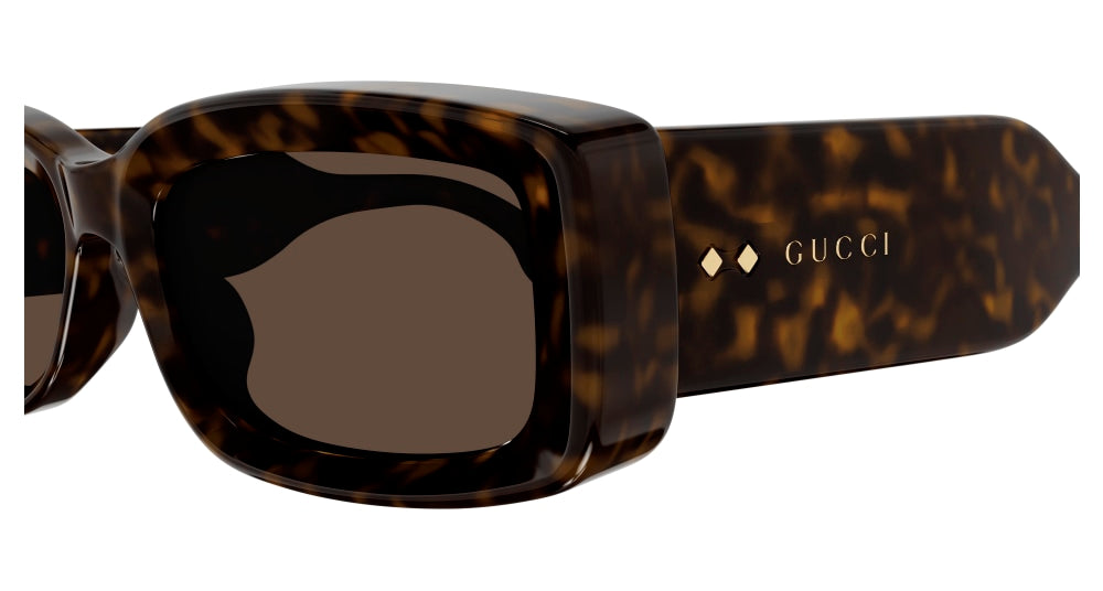 GUCCI GG1528S 2 RECTANGULAR / HAVANA