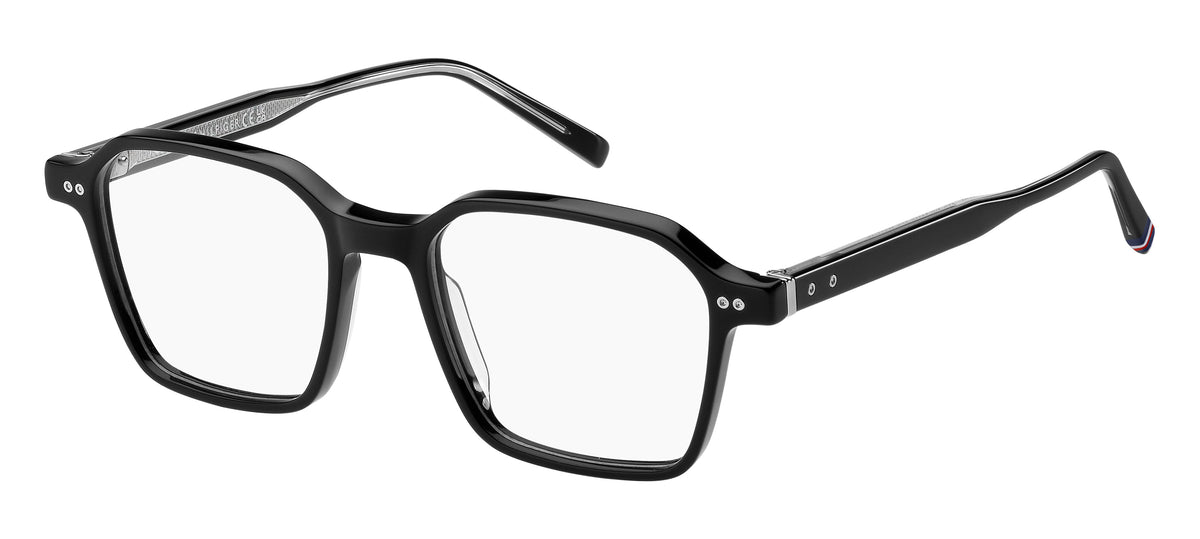 TOMMY HILFIGER TH 2071 807 RECTANGULAR GEOMETRICAL / BLACK
