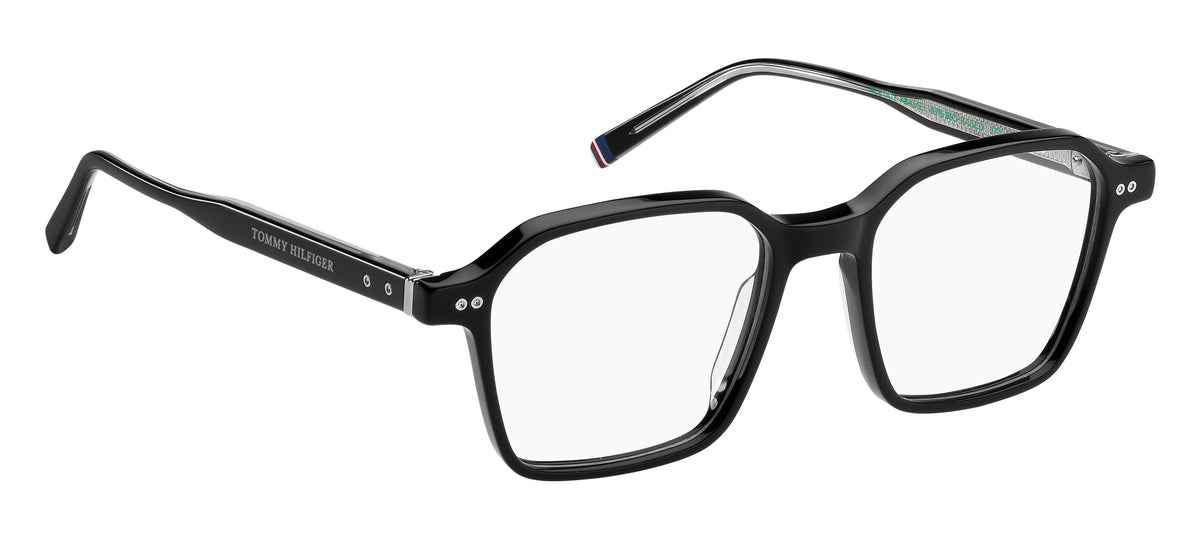 TOMMY HILFIGER TH 2071 807 RECTANGULAR GEOMETRICAL / BLACK