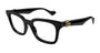 GUCCI GG1728O 5 RECTANGULAR / BLACK