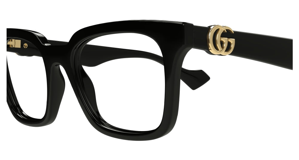 GUCCI GG1728O 5 RECTANGULAR / BLACK