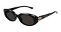 ALEXANDER MCQUEEN AM0469S 1 OVAL / BLACK
