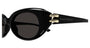 ALEXANDER MCQUEEN AM0469S 1 OVAL / BLACK