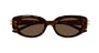 ALEXANDER MCQUEEN AM0469S 2 OVAL / HAVANA