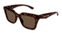 ALEXANDER MCQUEEN AM0473SA 2 RECTANGULAR / HAVANA