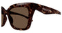 ALEXANDER MCQUEEN AM0473SA 2 RECTANGULAR / HAVANA