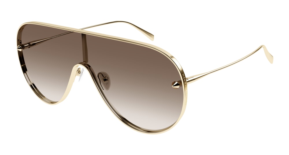 ALEXANDER MCQUEEN AM0481S 2 PILOT / GOLD