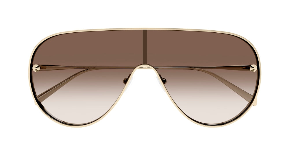 ALEXANDER MCQUEEN AM0481S 2 PILOT / GOLD