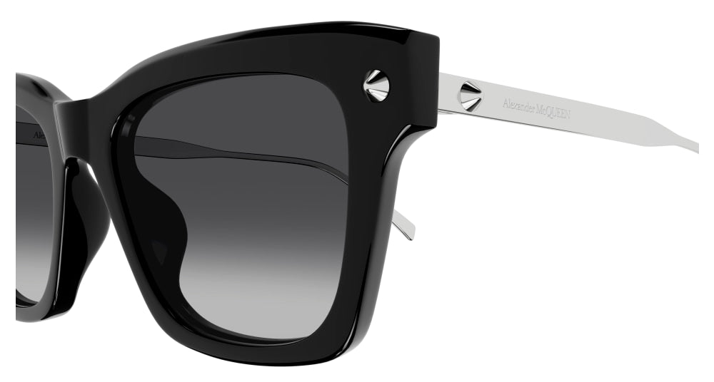 ALEXANDER MCQUEEN AM0483S 1 RECTANGULAR / BLACK