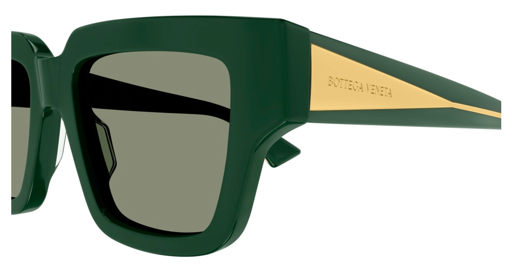 BOTTEGA VENETA BV1276S 3 RECTANGULAR / GREEN