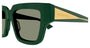 BOTTEGA VENETA BV1276S 3 RECTANGULAR / GREEN