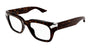 ALEXANDER MCQUEEN AM0443O 2 RECTANGULAR / HAVANA