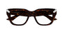 ALEXANDER MCQUEEN AM0443O 2 RECTANGULAR / HAVANA
