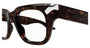 ALEXANDER MCQUEEN AM0443O 2 RECTANGULAR / HAVANA