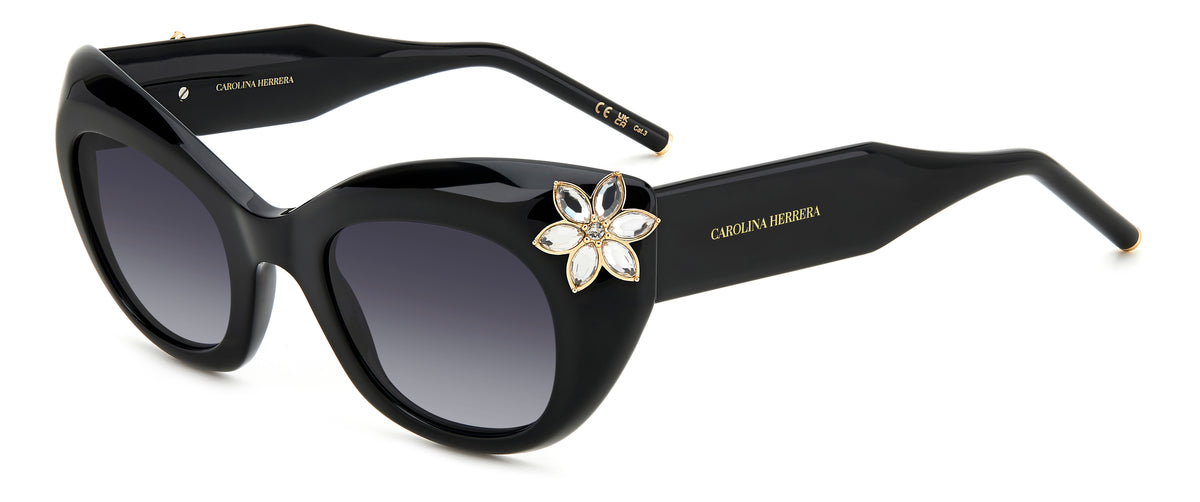 CAROLINA HERRERA HER 0215/S 807 CAT EYE / BLACK