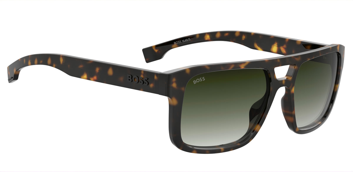 HUGO BOSS 1648/S 86 RECTANGULAR / HAVANA