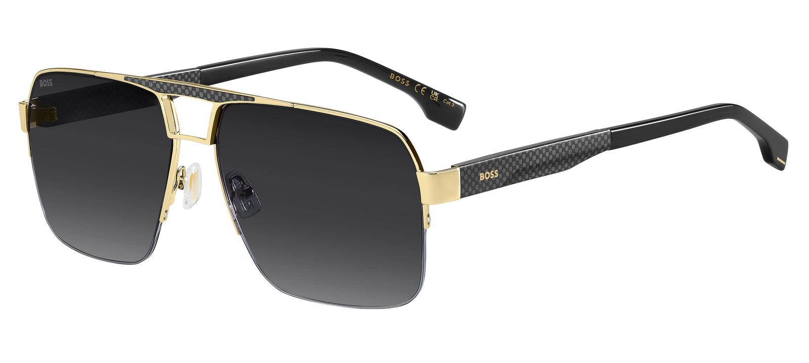 HUGO BOSS 1767/S J5G SQUARE / GOLD