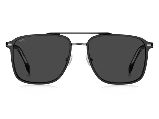 HUGO BOSS 1748/S TI7 RECTANGULAR / BLACK
