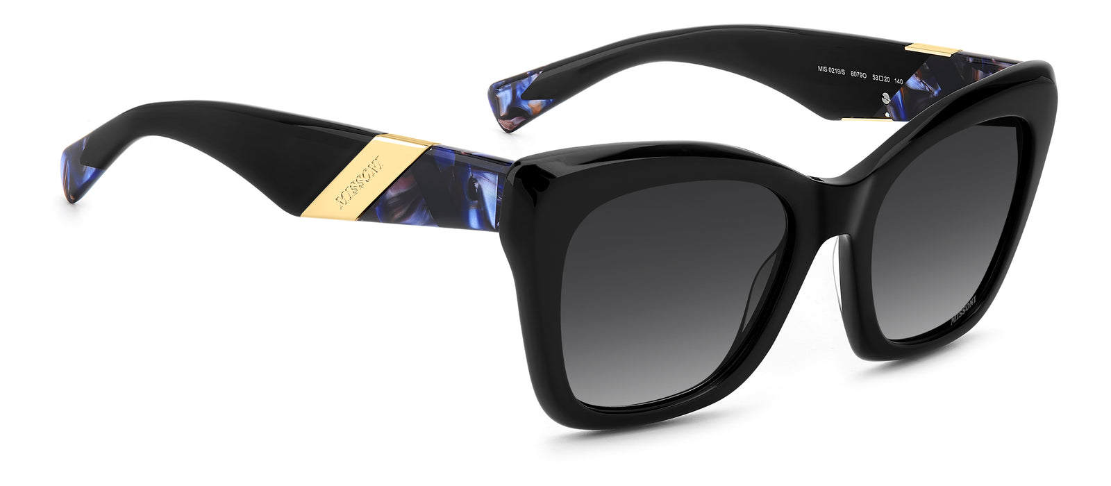 MISSONI MIS 0219/S 807 RECTANGULAR / BLACK