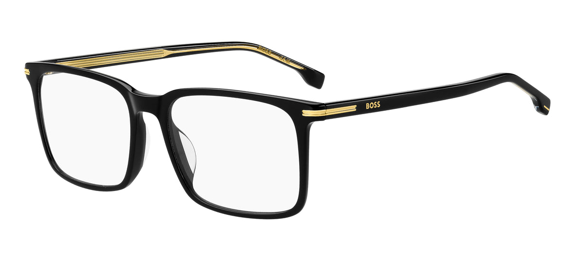 HUGO BOSS 1753/G 807 RECTANGULAR / BLACK